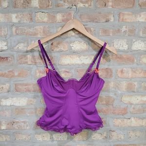 🆓️BOGO🆓️ Purple Ruffle Lace Bustier
